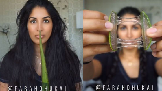 Influencer utiliza aloe vera para lucir un pelo espectacular